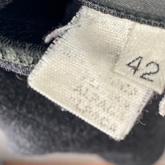 SULKA Jacket Womens 42 Quilted Wool Alpaca Nylon Reversible Barn Car Coat Gray - Picture 11 of 16